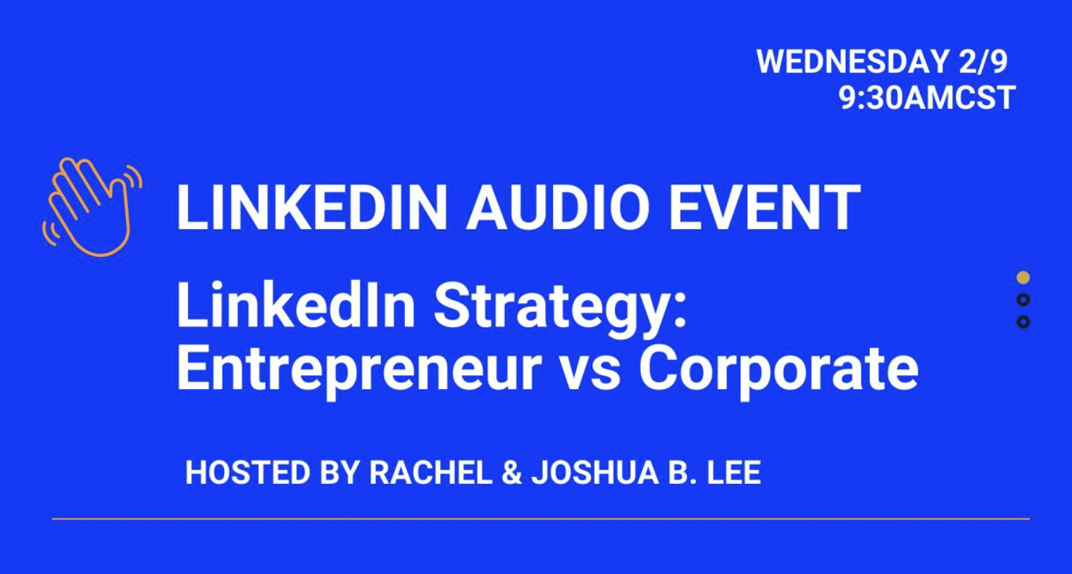 linkedin strategy entrepreneur vs corporate