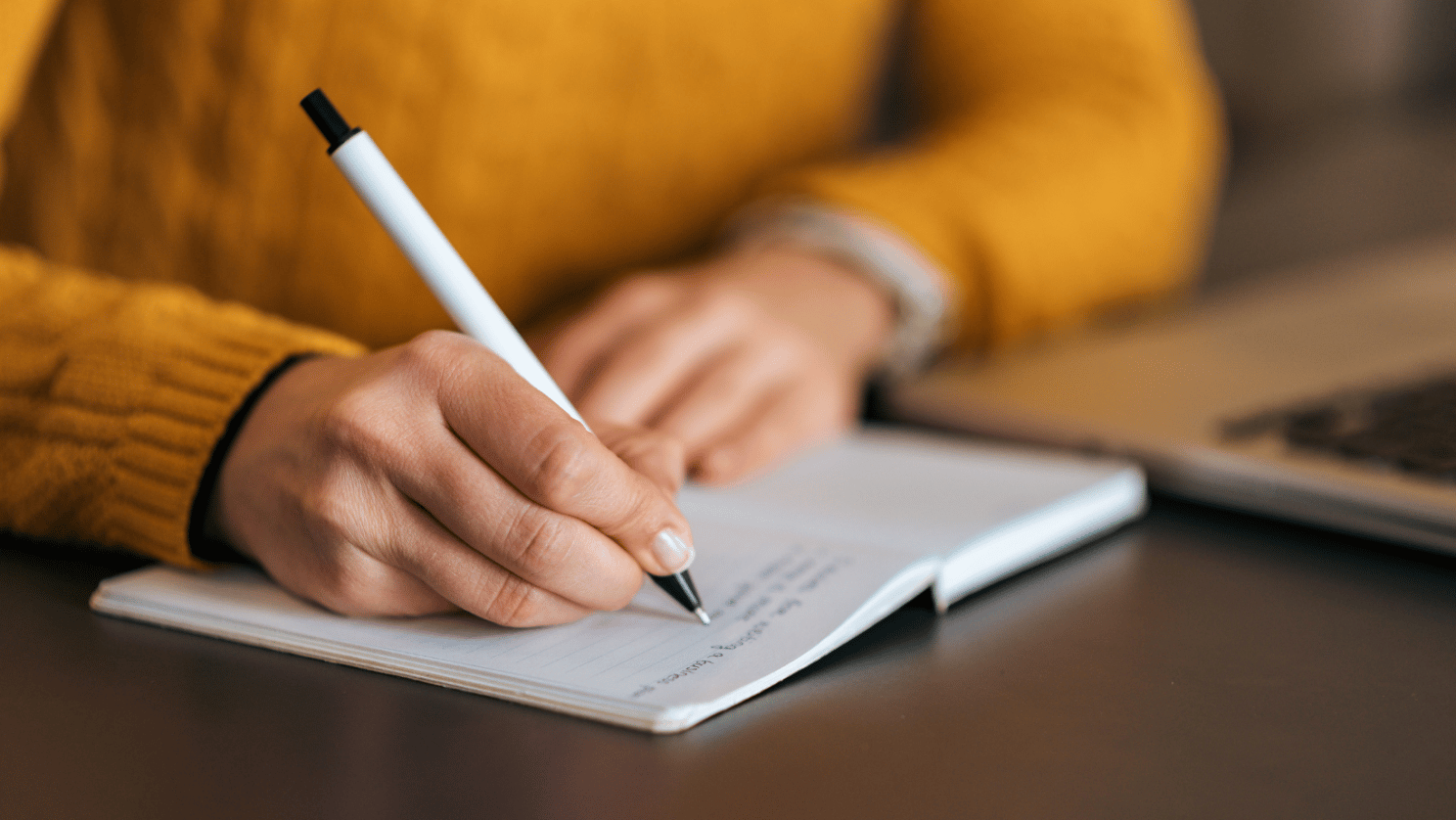 girl writing notes