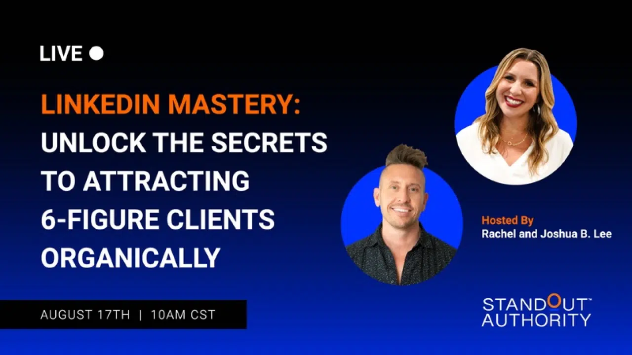 Join us on Thursday, August 17th for a not-to-be-missed webinar.
