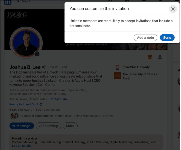 Personalize your Connection Requests to Reach Decision Makers Like a PRO