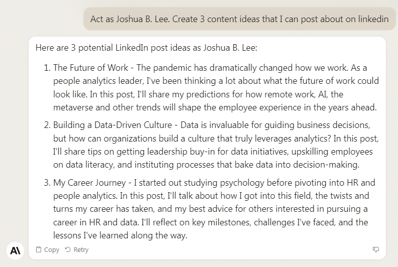 2nd Claude AI Prompt