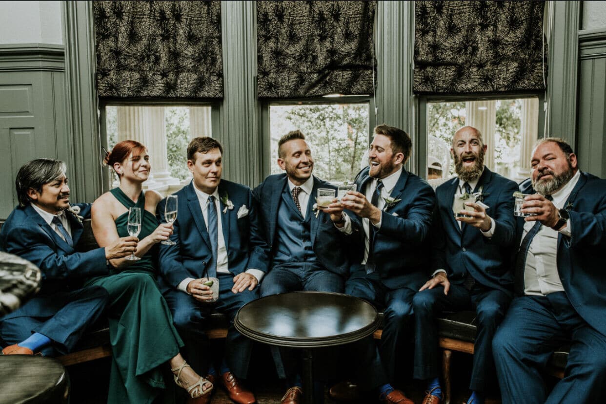Joshua & his wedding party