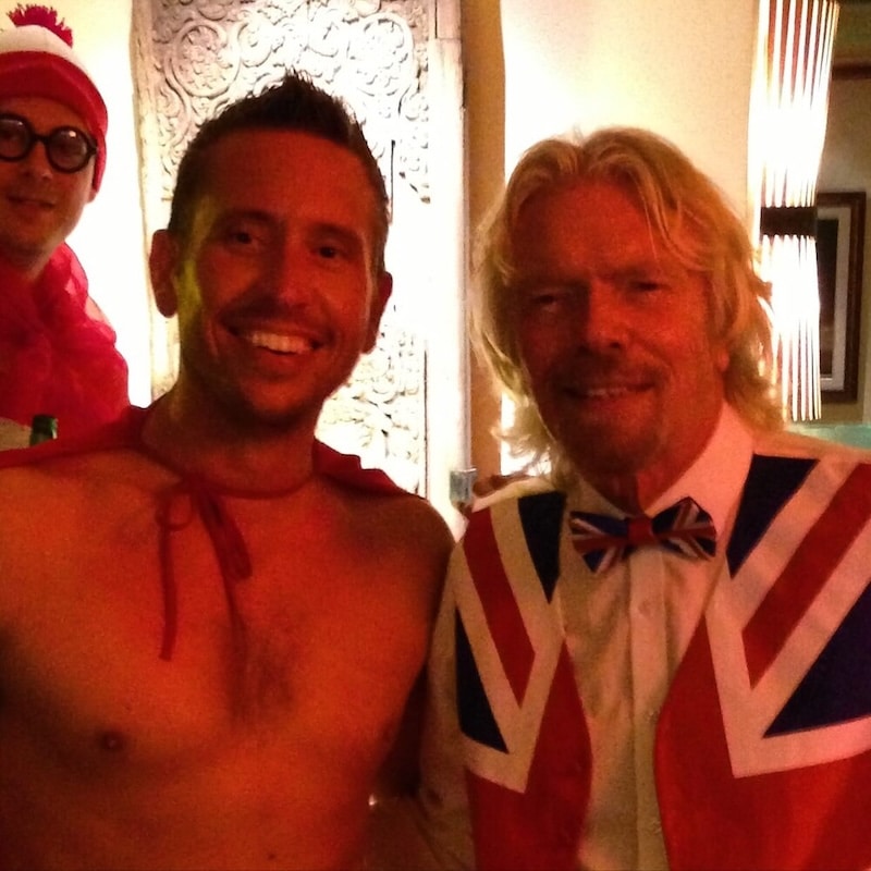 Joshua and Sir Richard Branson