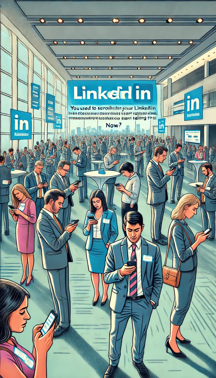 AI Graphic of LinkedIn