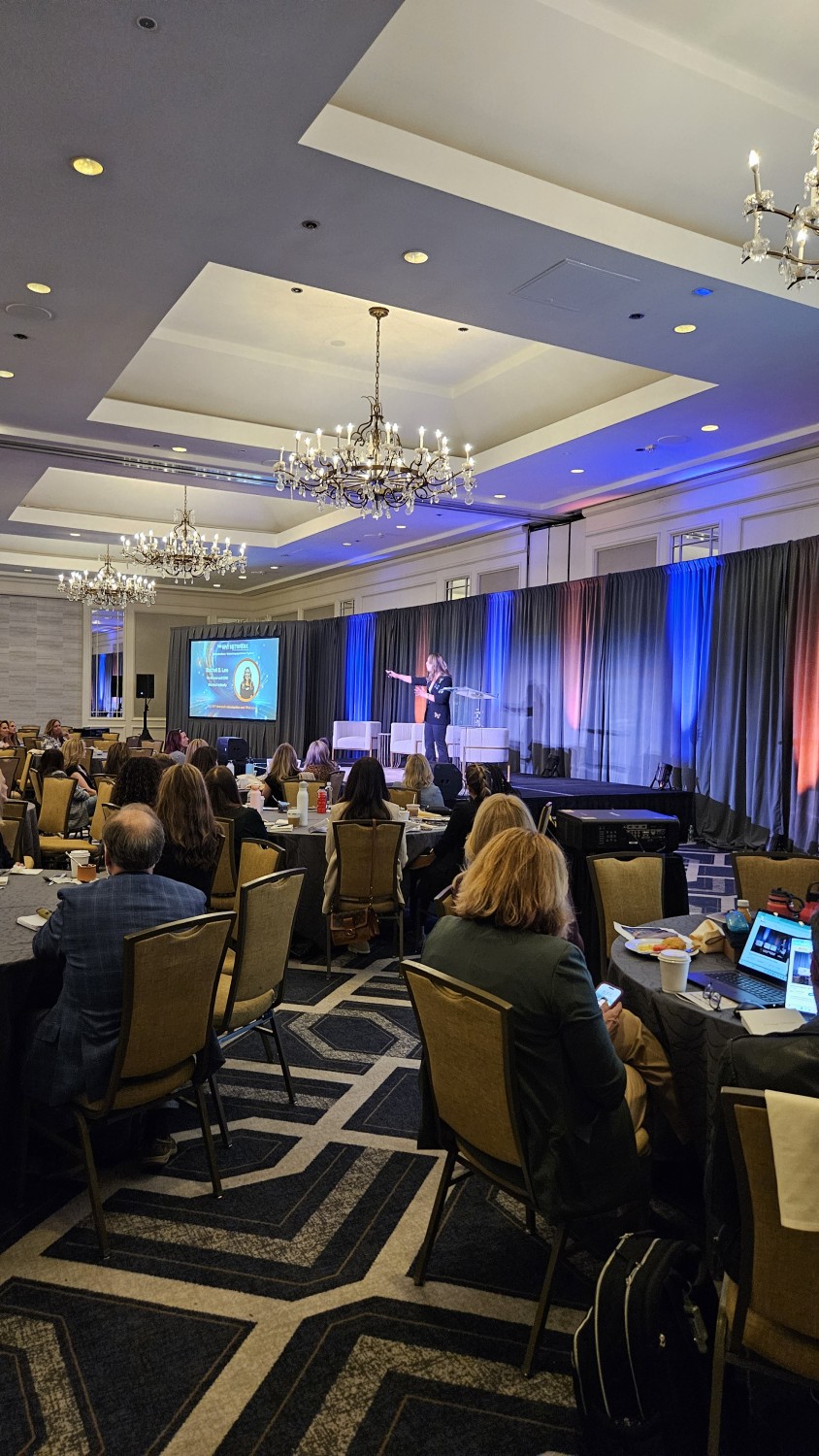 Rachel at Women in Tech Conference 
