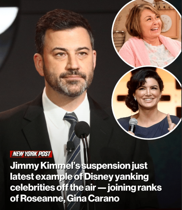 Jimmy Kimmel suspended

Image Credit Source New York Post